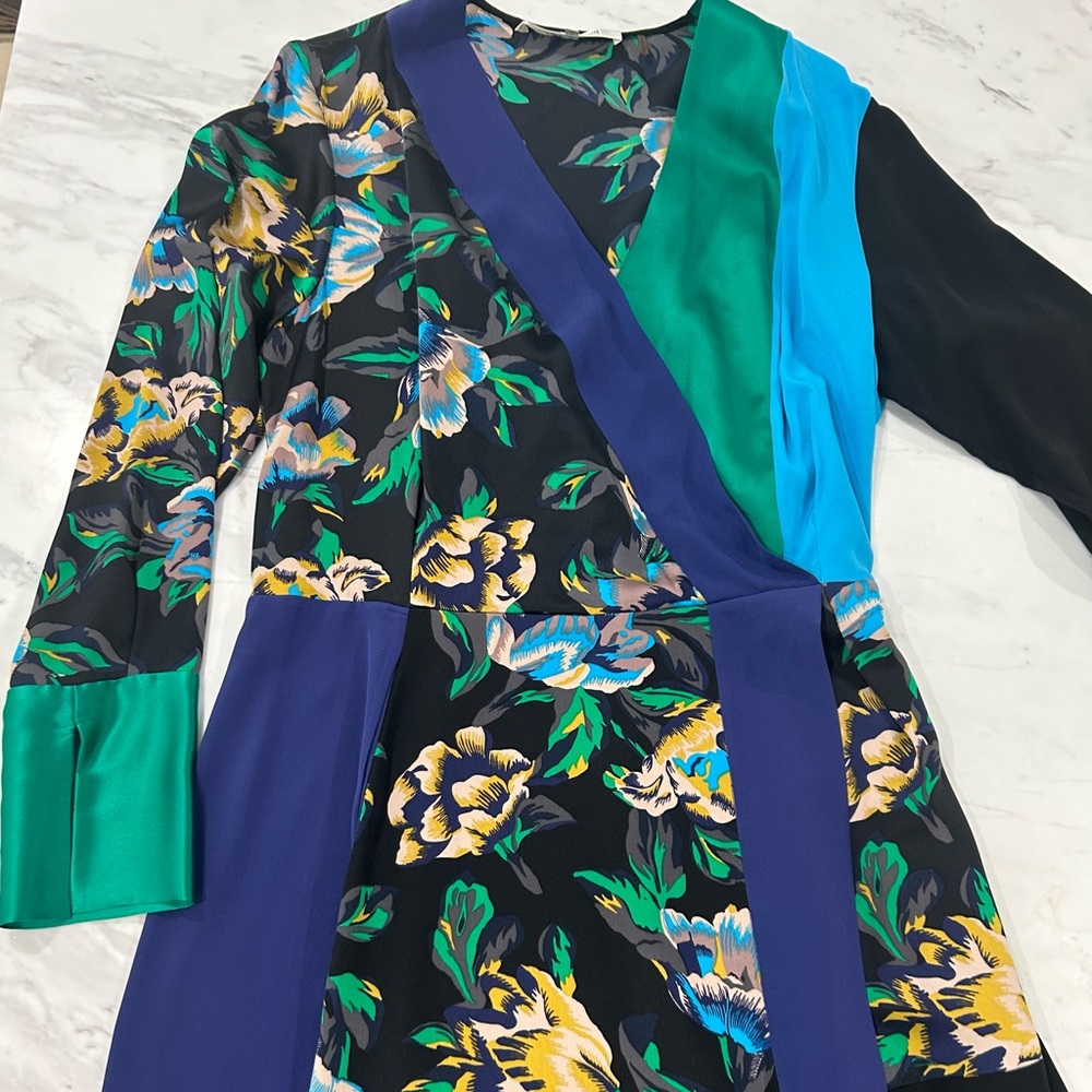 DVF silk dress
